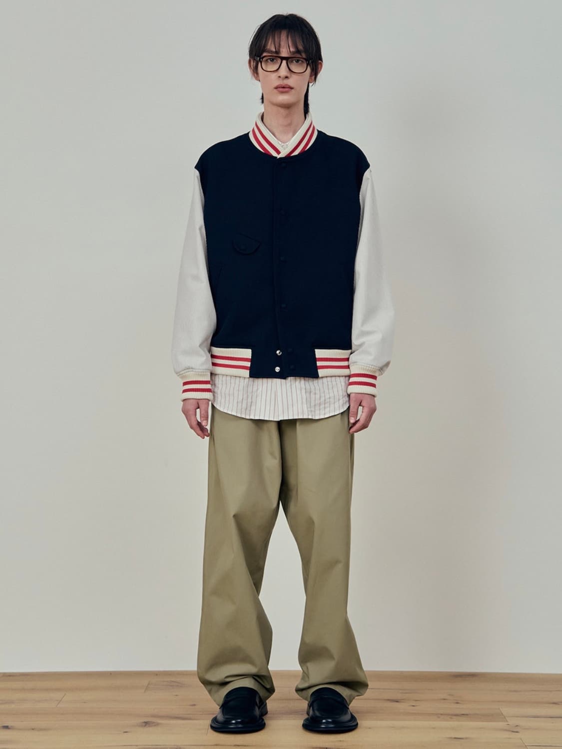 STU 스트라이프 바시티 L사이즈 상품이미지1