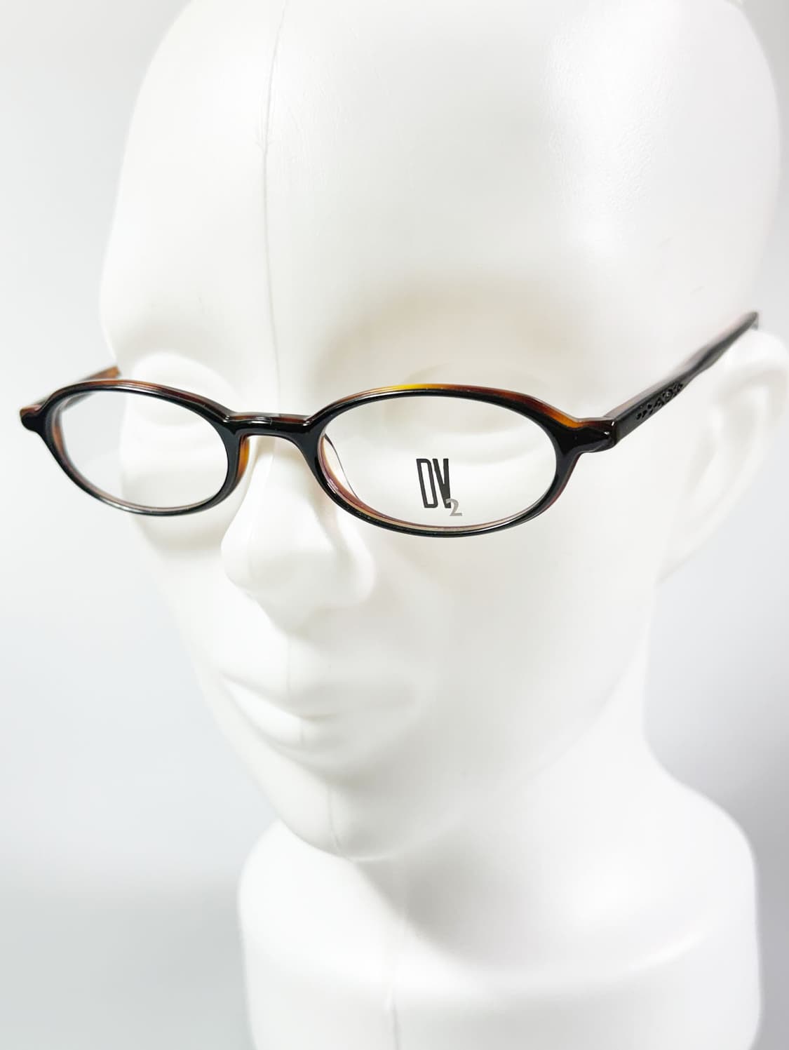 90s DEJAVU 블랙 & 톨토이즈 오벌 뿔테 빈티지 안경 상품이미지9