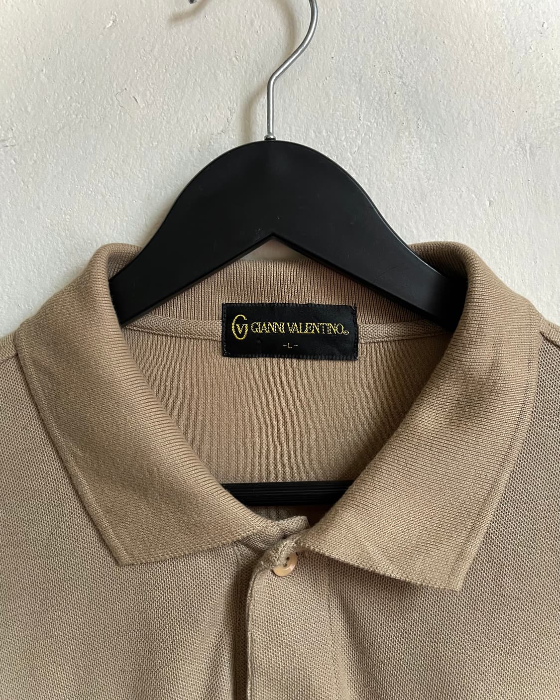 1980-90s GIANNI VALENTINO Old PK-Shirt 상품이미지5