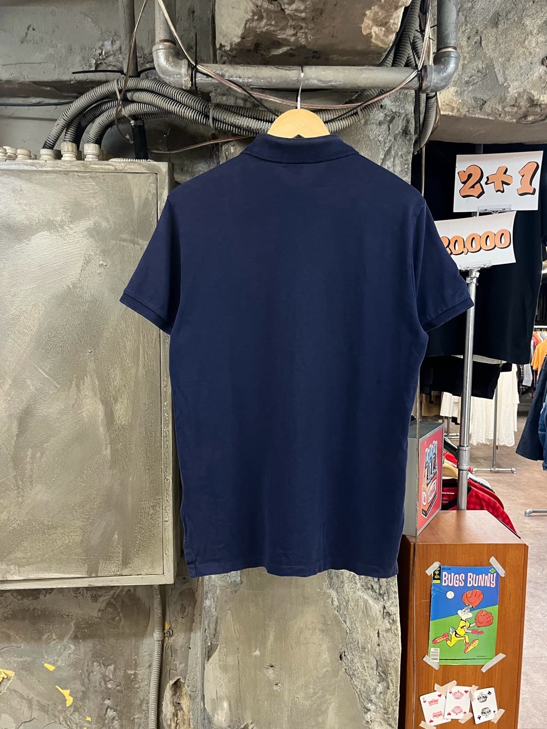 폴로 랄프로렌 빅포니 카라 반팔티 네이비 M  #csz3851   상품이미지2
