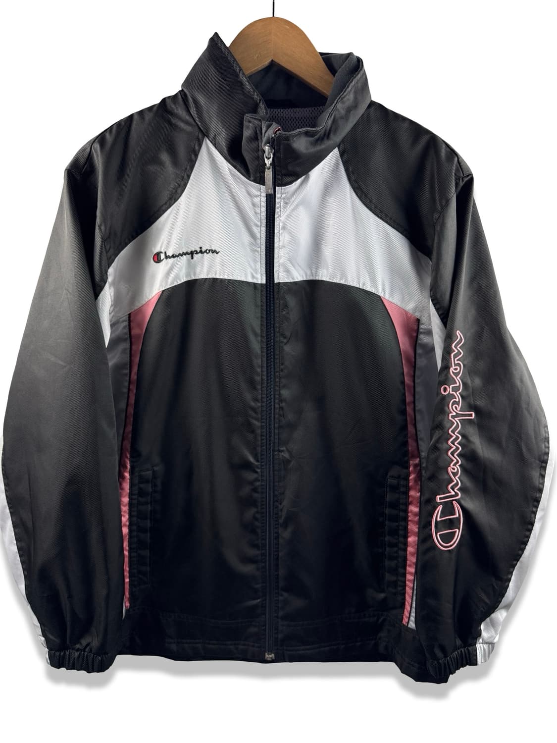 챔피온 핑크 사이드 로고 바람막이2632 상품이미지1