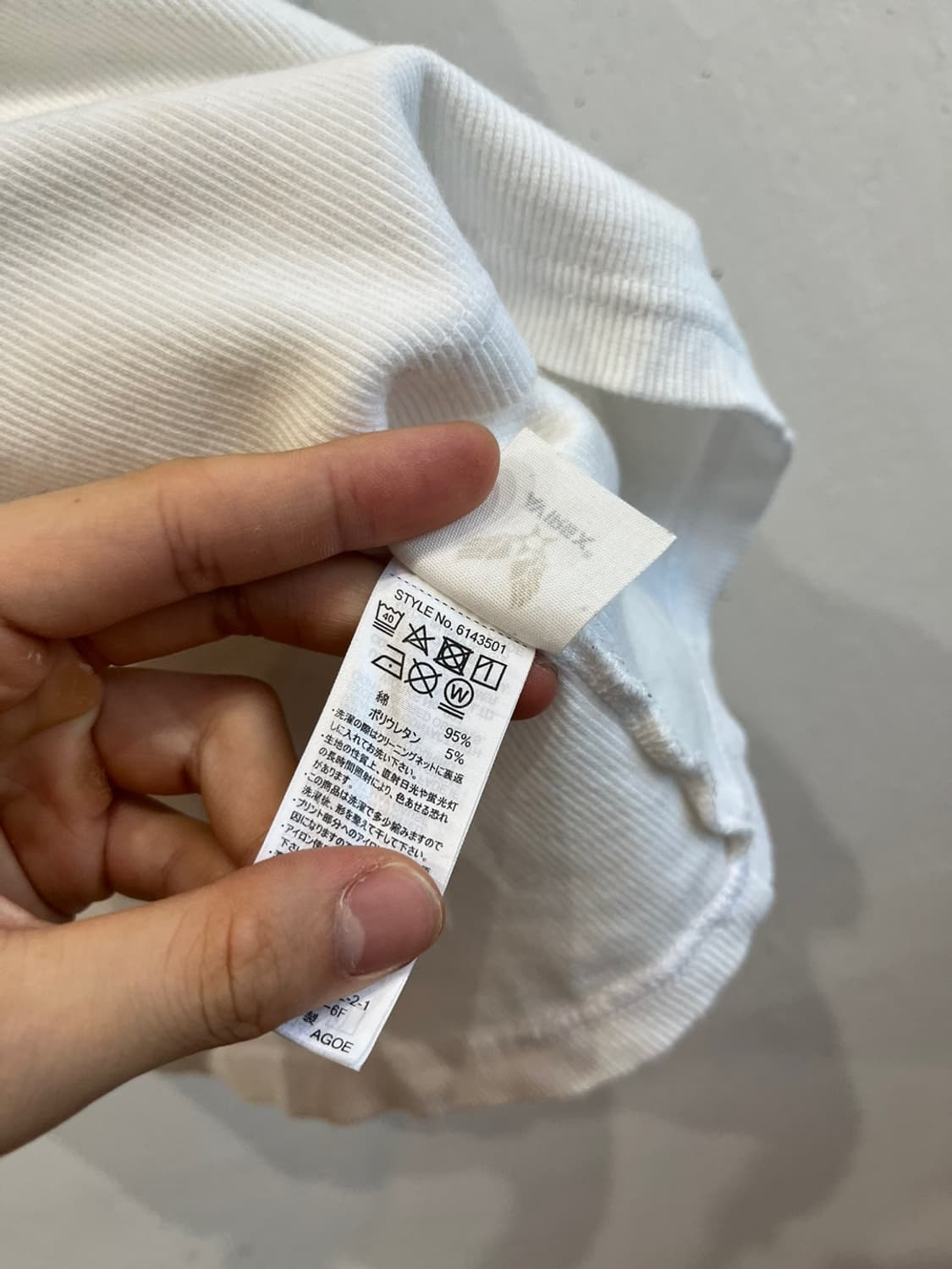 아비렉스 골지 반팔 탑 S 상품이미지6