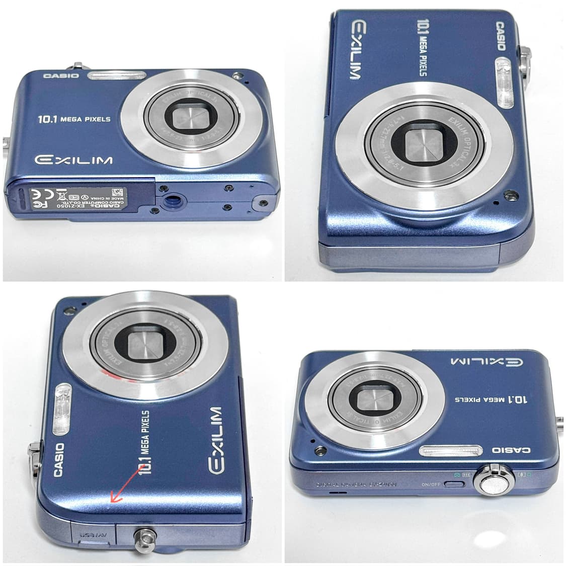 카시오 엑슬림 Z1050 베이비블루 빈티지디카 상품이미지5