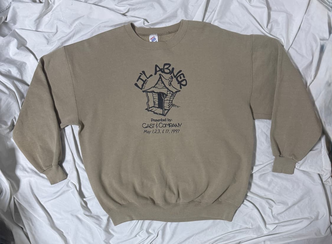 90s usa Li’l Abner 뮤지컬 머천 스웨트셔츠 Jerzees 상품이미지1