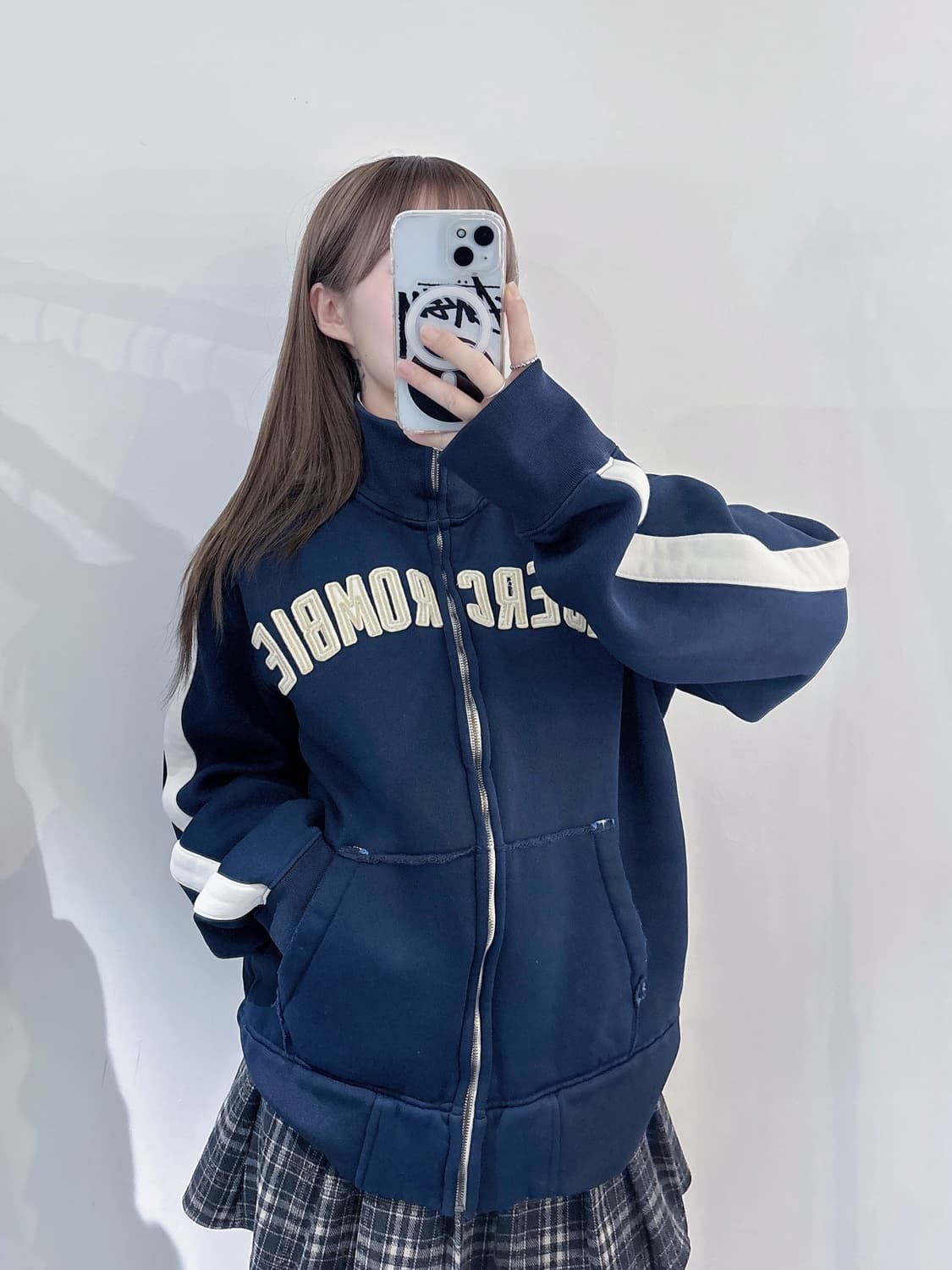 아베크롬비 네이비 빅로고 트랙탑 상품이미지1