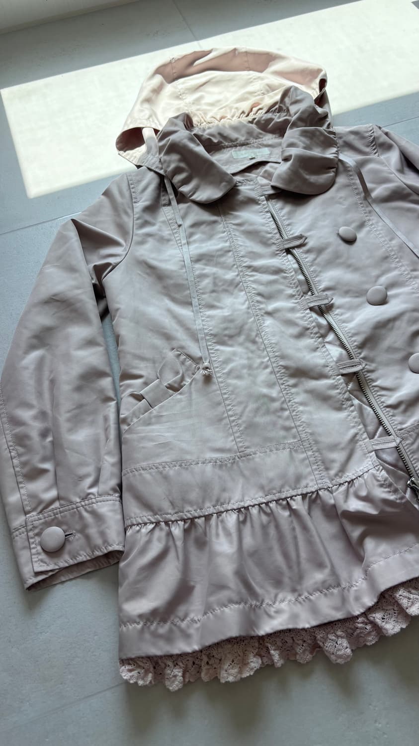 레스트 로즈) 더스티 로즈핑크 레이스 아우터 상품이미지4