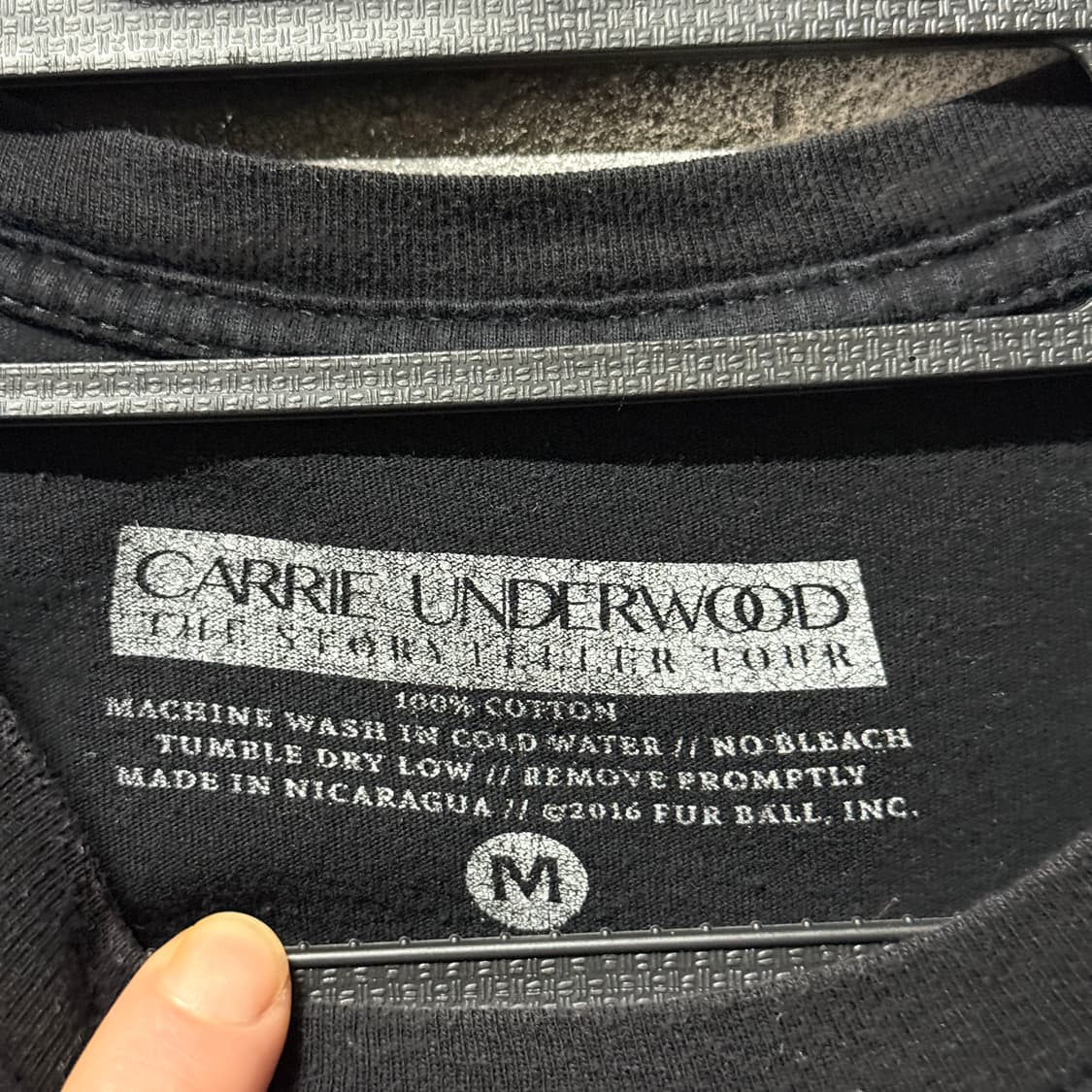 캐리 언더우드 더 스토리텔러 투어 기념 락 밴드 티셔츠 상품이미지4