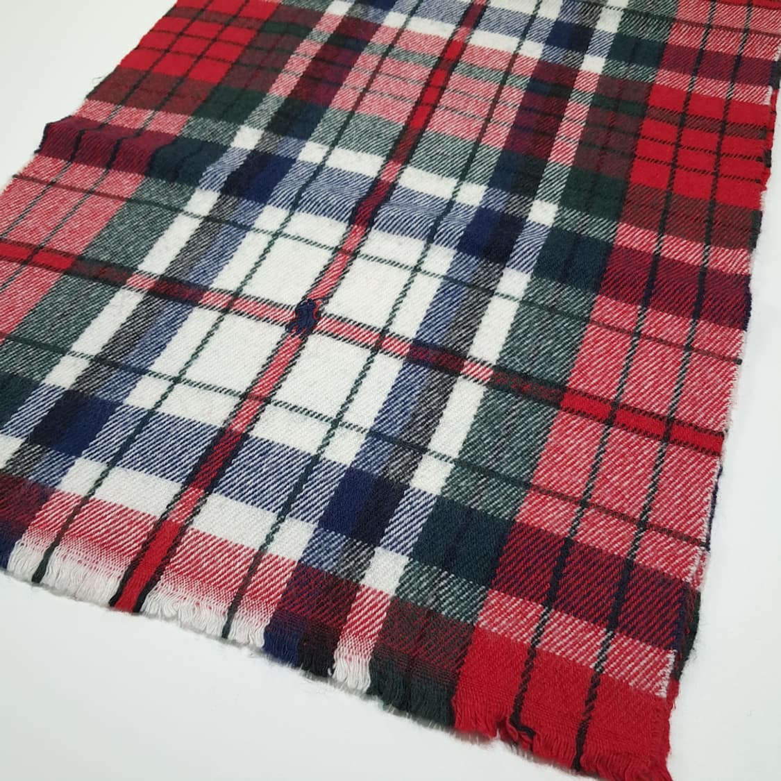 MX641 폴로 00s 울캐시미어앙고라 타탄체크 레드 머플러 목도리 상품이미지6