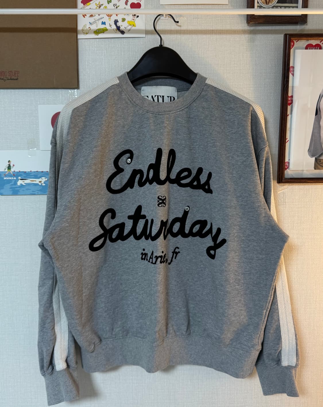 [M]세터 엔들리스 세터데이 스웻셔츠 맨투멘 그레이 상품이미지1