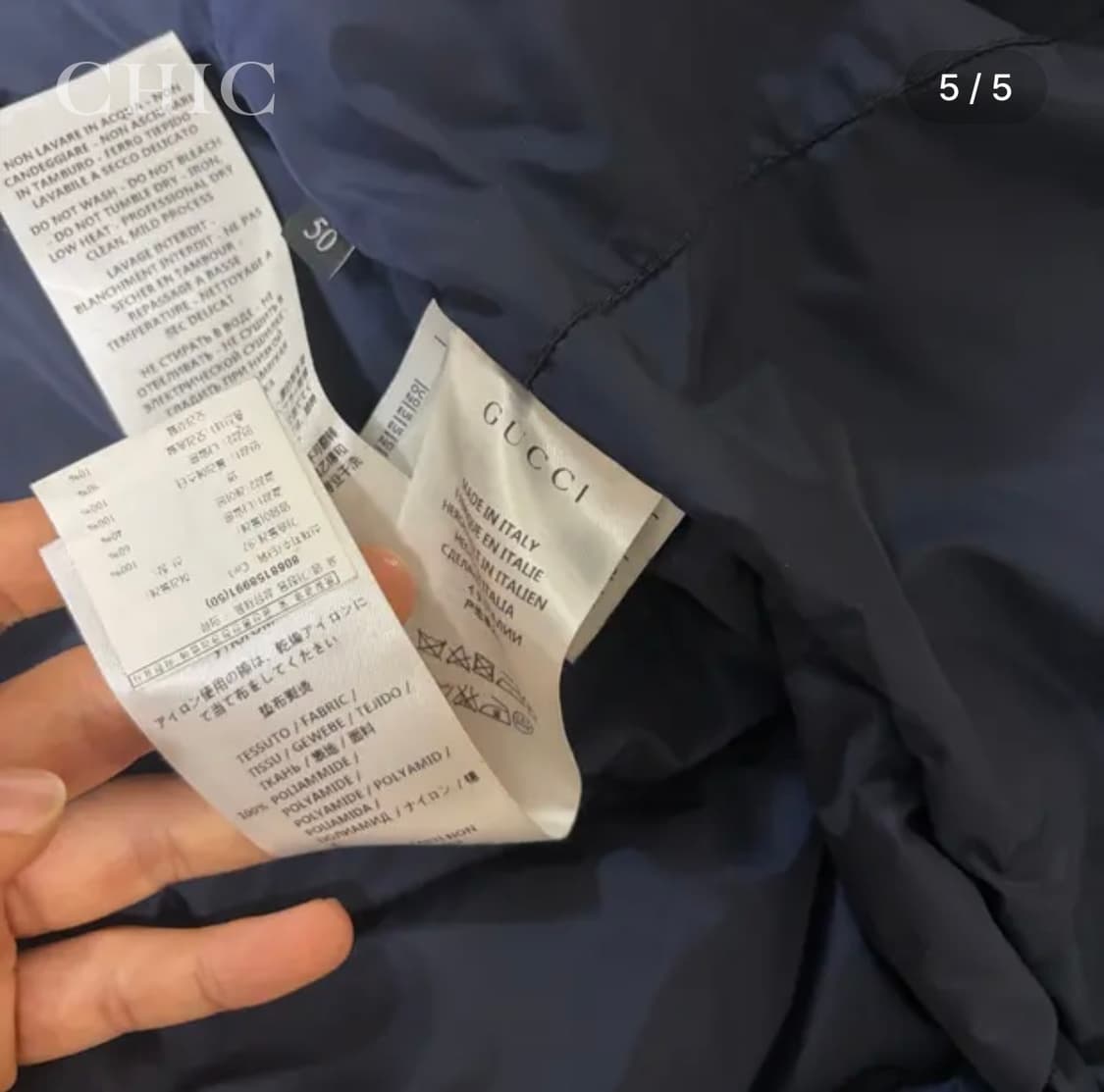 구찌 나일론 GG 수프림 캔버스 패딩 (블랙, 한정판) 상품이미지5