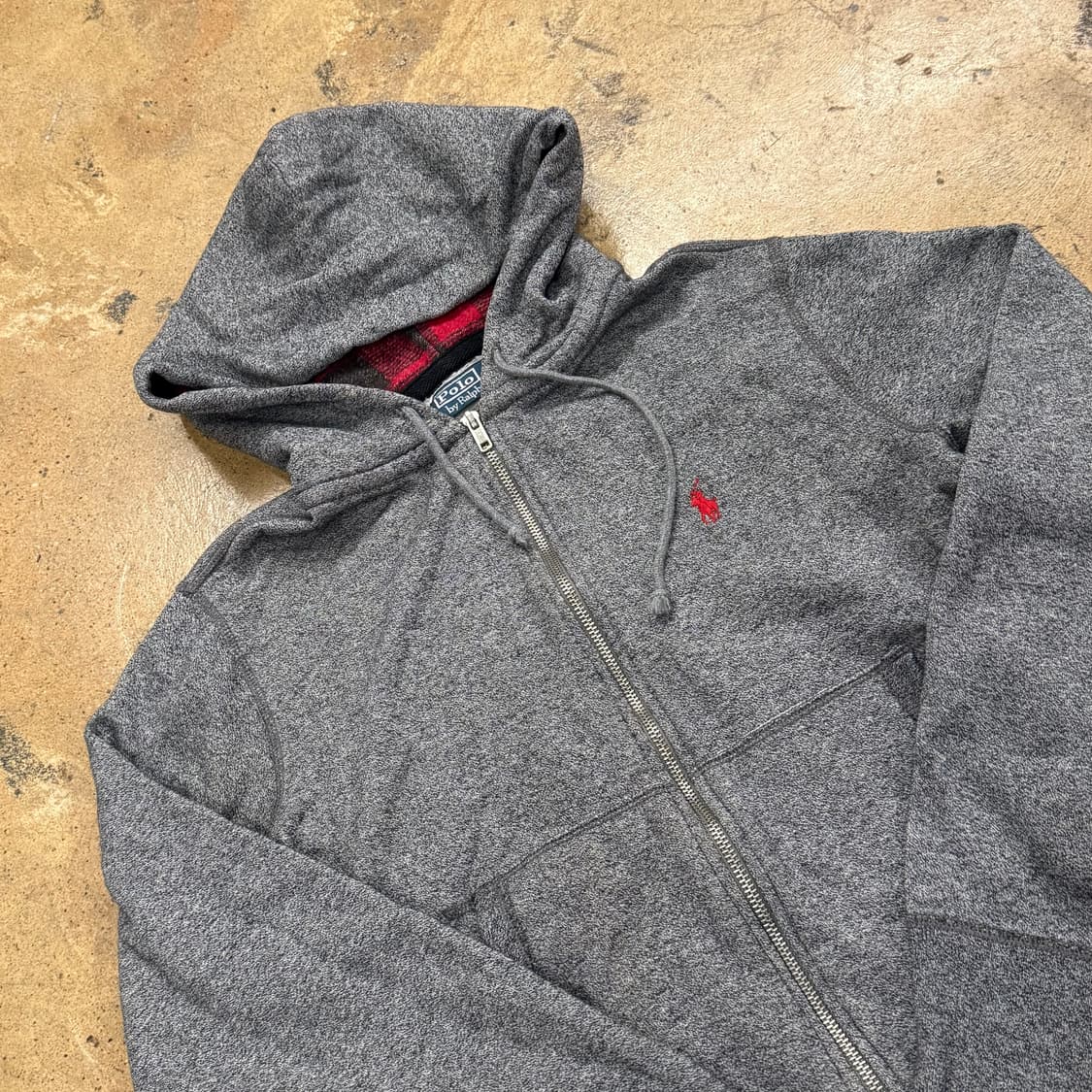 폴로 랄프로렌 그레이 후드집업 상품이미지1