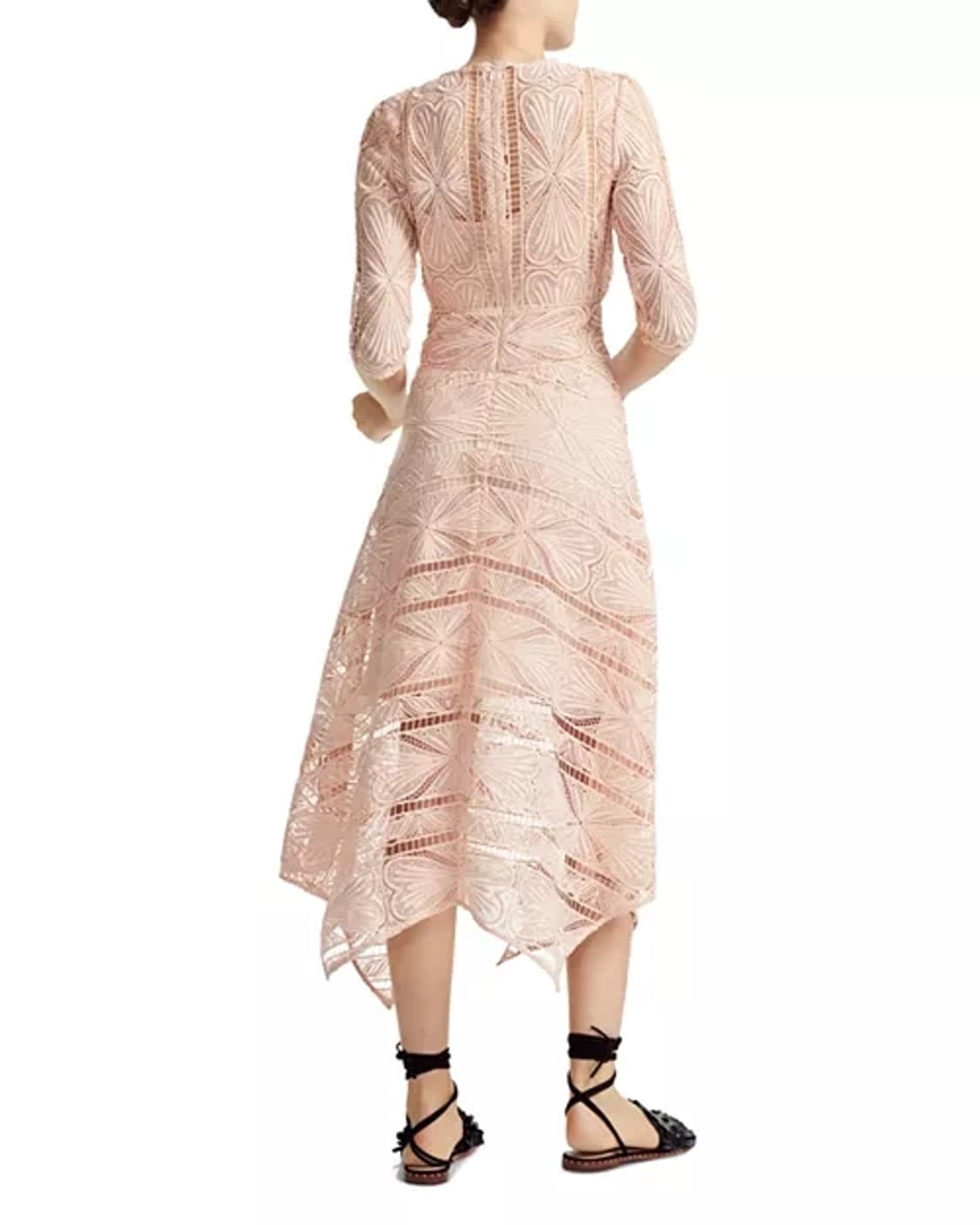 (새상품) 마쥬 핑크 레이스 원피스 1사이즈 상품이미지2