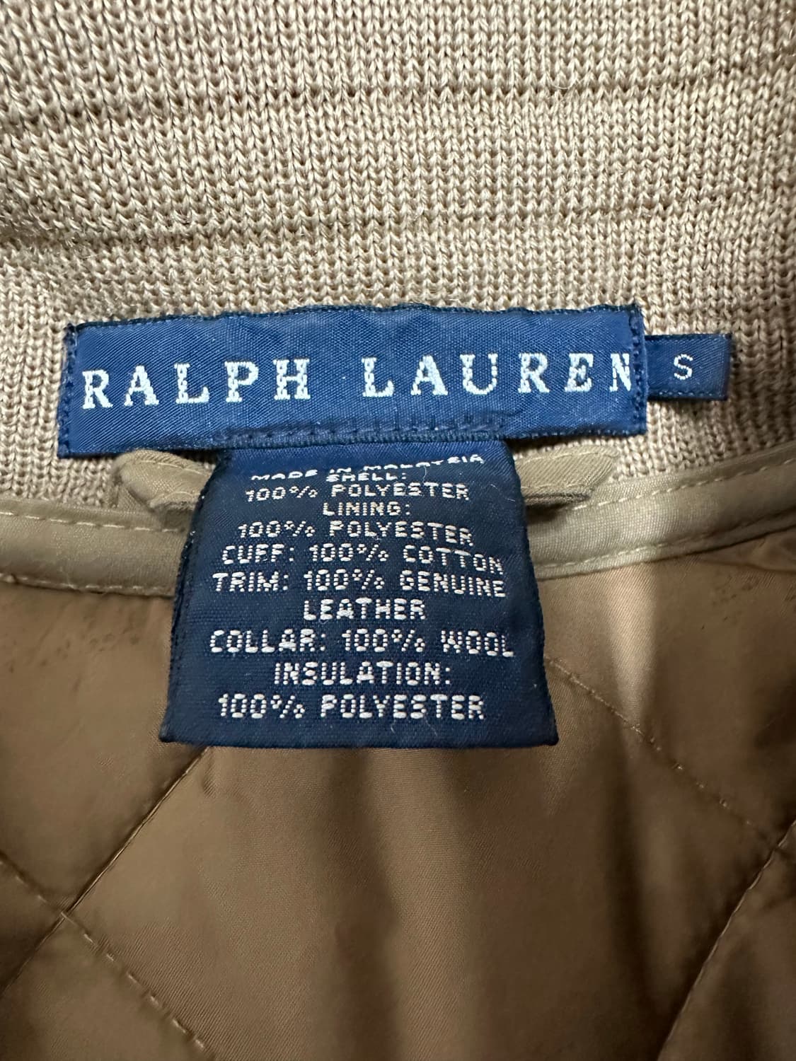 폴로 랄프로렌 베이지 퀼팅자켓 상품이미지6