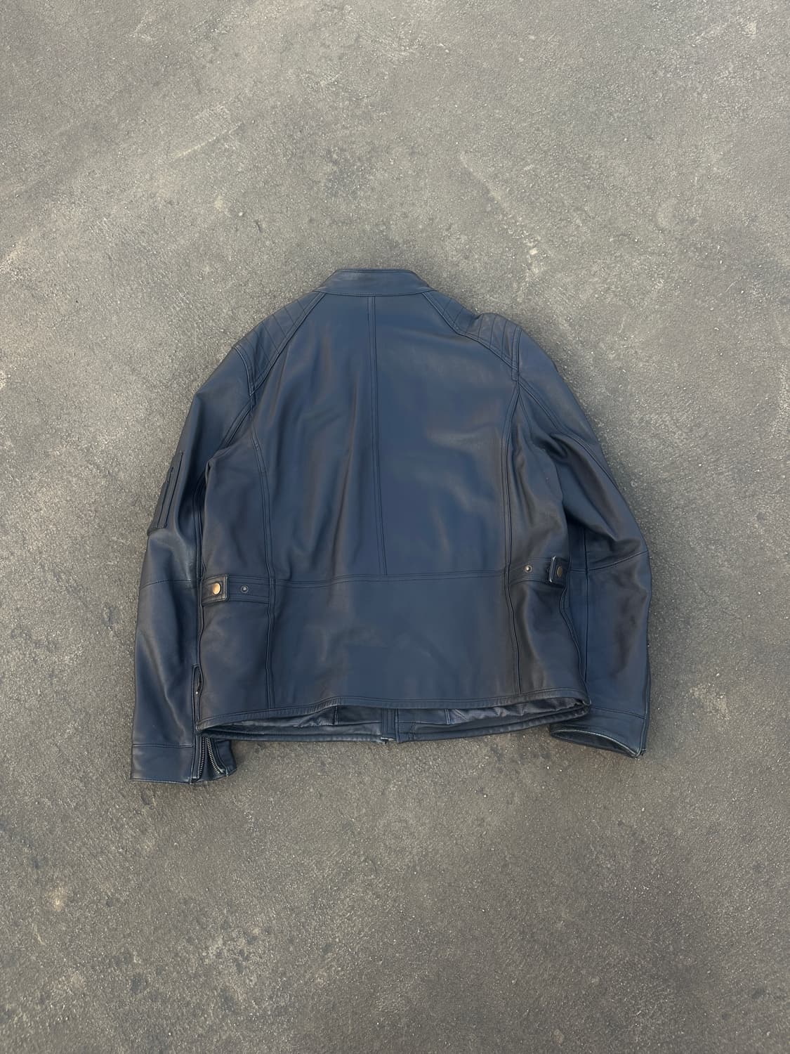 빈티지 양가죽 레더자켓 매트 블랙 상품이미지8