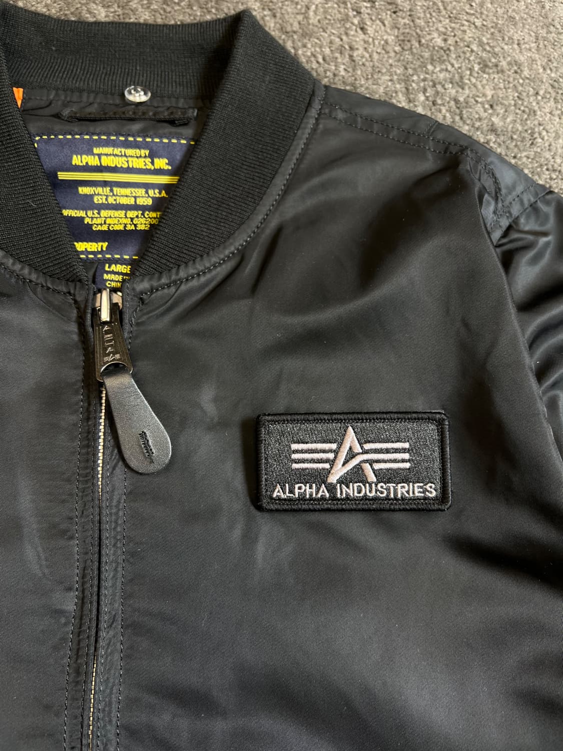 알파인더스트리 MA-1 항공자켓 봄버자켓 L 상품이미지2