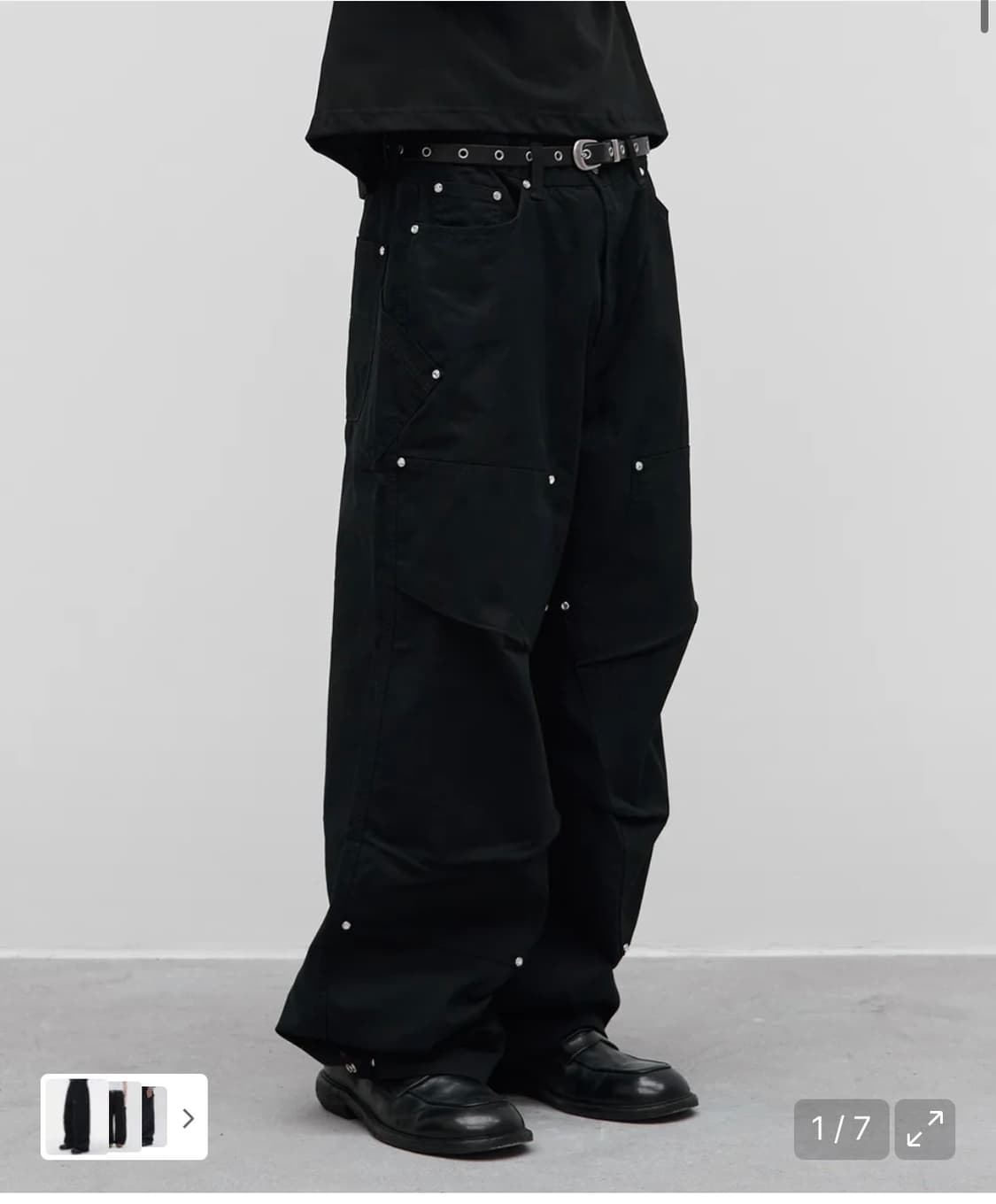 9999아카이브 Jewelry Revet Double Knee Pants 상품이미지1