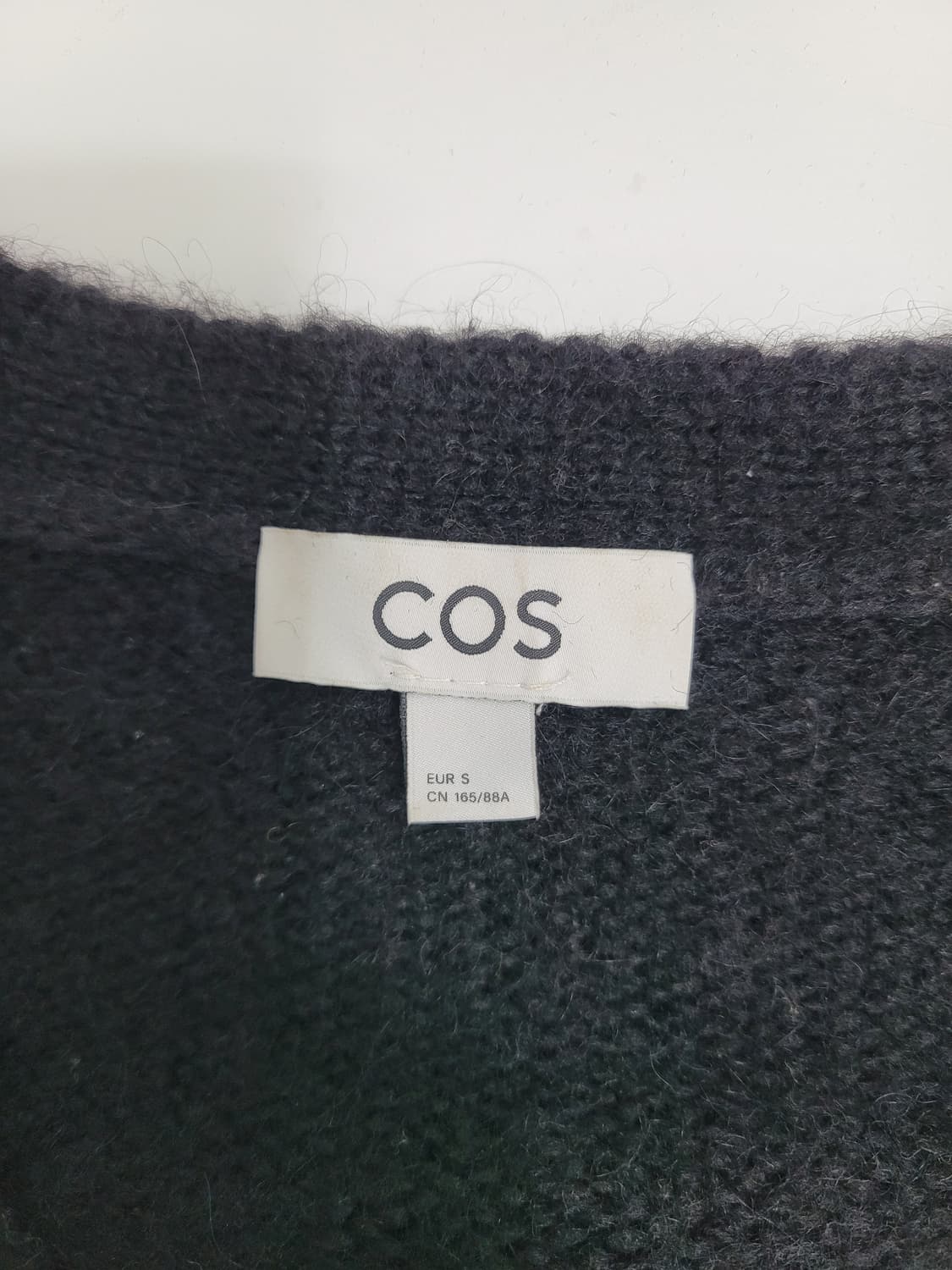 COS 코스 알파카 울 오픈 가디건 / 여 S 블랙

 상품이미지8