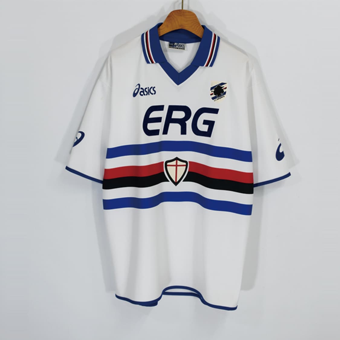 90s asics ERC 로고저지티셔츠 상품이미지1