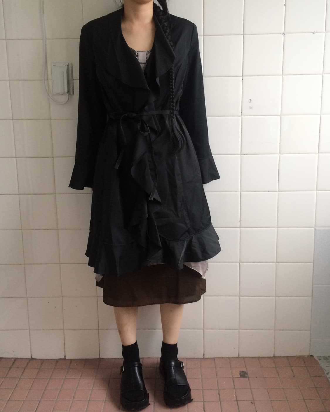 Speccio ruffle glossy coat 상품이미지6