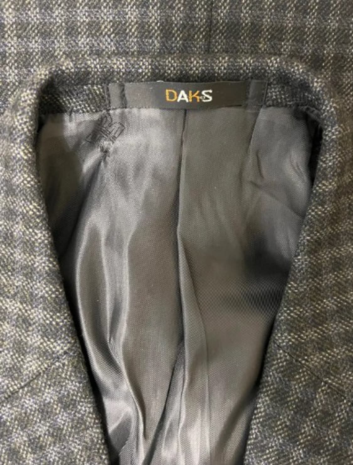 닥스 남성 차콜그레이체크울자켓 100 상품이미지6