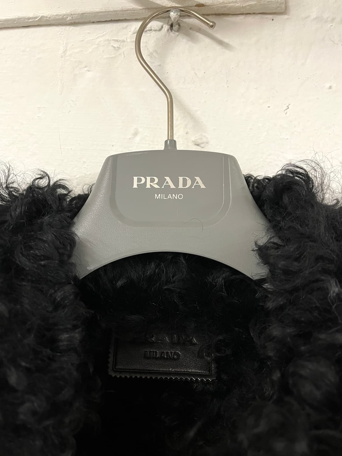 프라다 2014FW 런웨이 램스퍼 시어링 무스탕 코트 상품이미지3