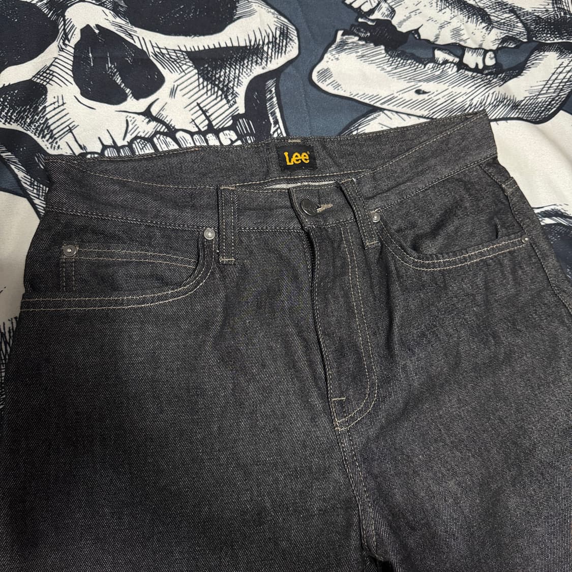Lee 흑청 생지데님 와이드핏 30사이즈  상품이미지4