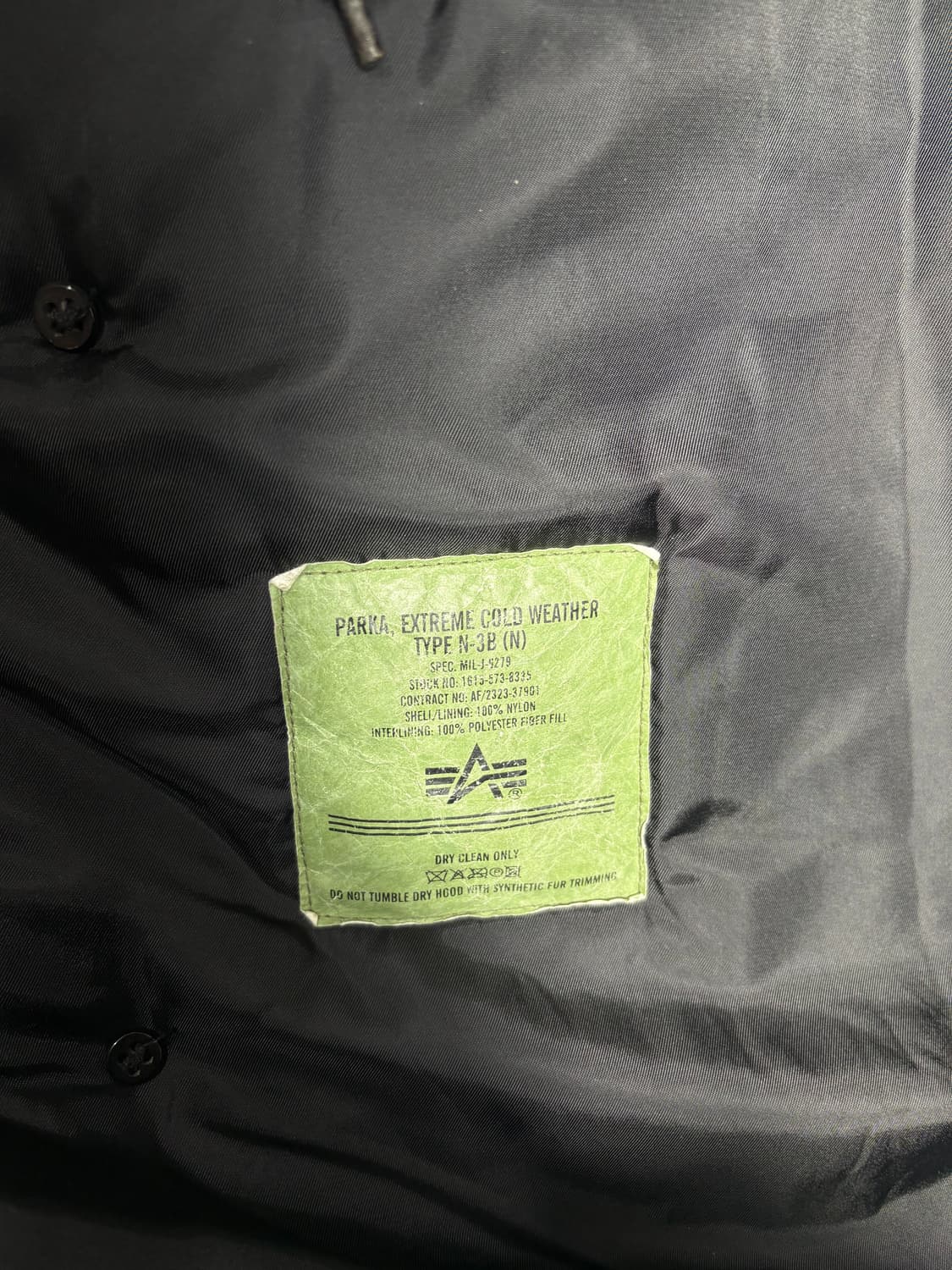 Alpha industries 알파 인더스트리 n3b 파카 상품이미지5