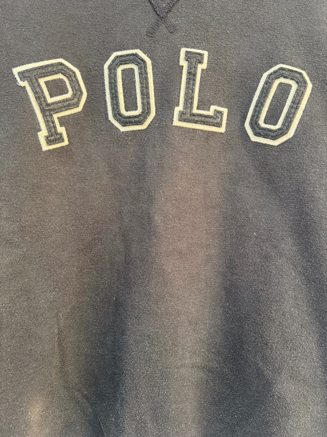 폴로 블랙 기모 스웻셔츠 상품이미지5