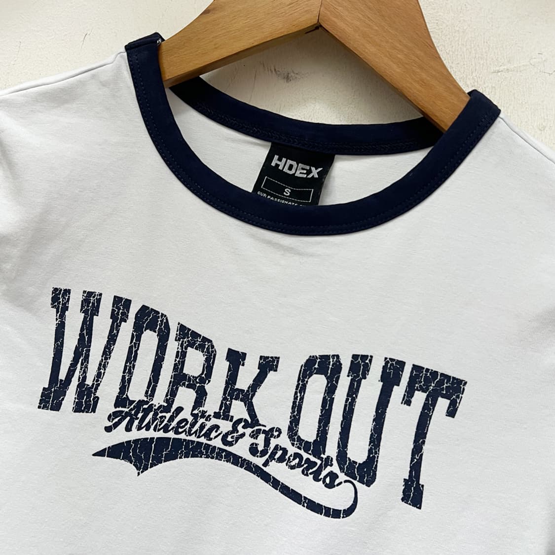 HDEX 에이치덱스 우먼스 워크아웃 스웨시 화이트 크롭탑 S 상품이미지3