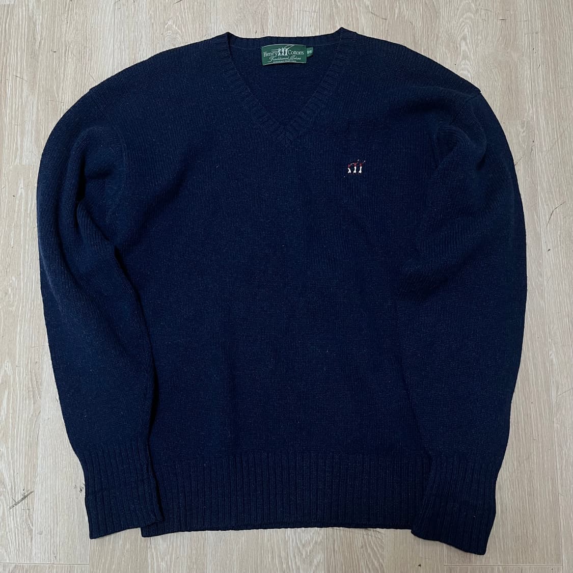 Henry Cottons 자수로고 브이넥 니트 스웨터 M/95 상품이미지1