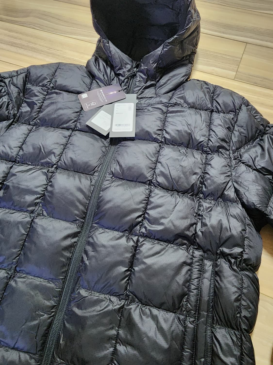 무신사스탠다드스퀘어퀼티드후드패딩점퍼xl 상품이미지6