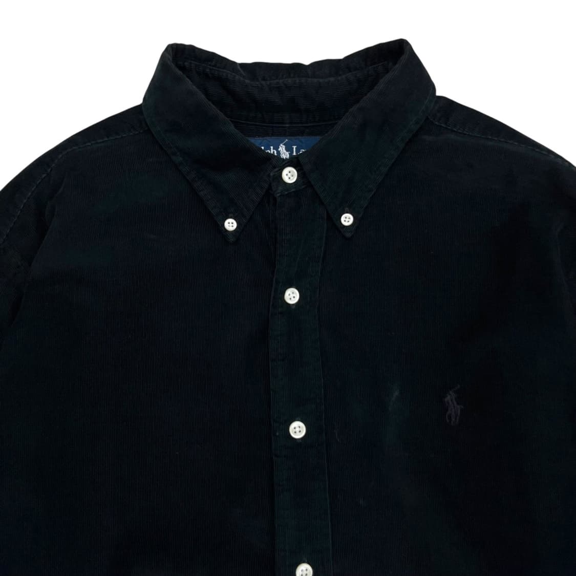 폴로 랄프로렌 차콜포니 블랙 골덴 셔츠 XL 상품이미지4