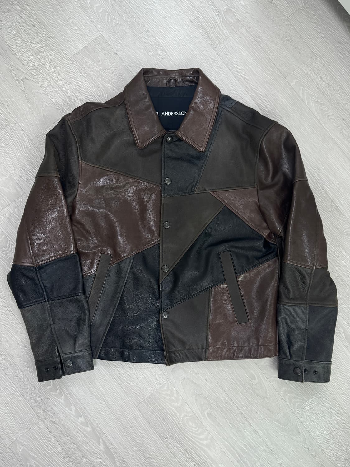 앤더슨벨 PATCHWORK LEATHER JACKET 상품이미지3