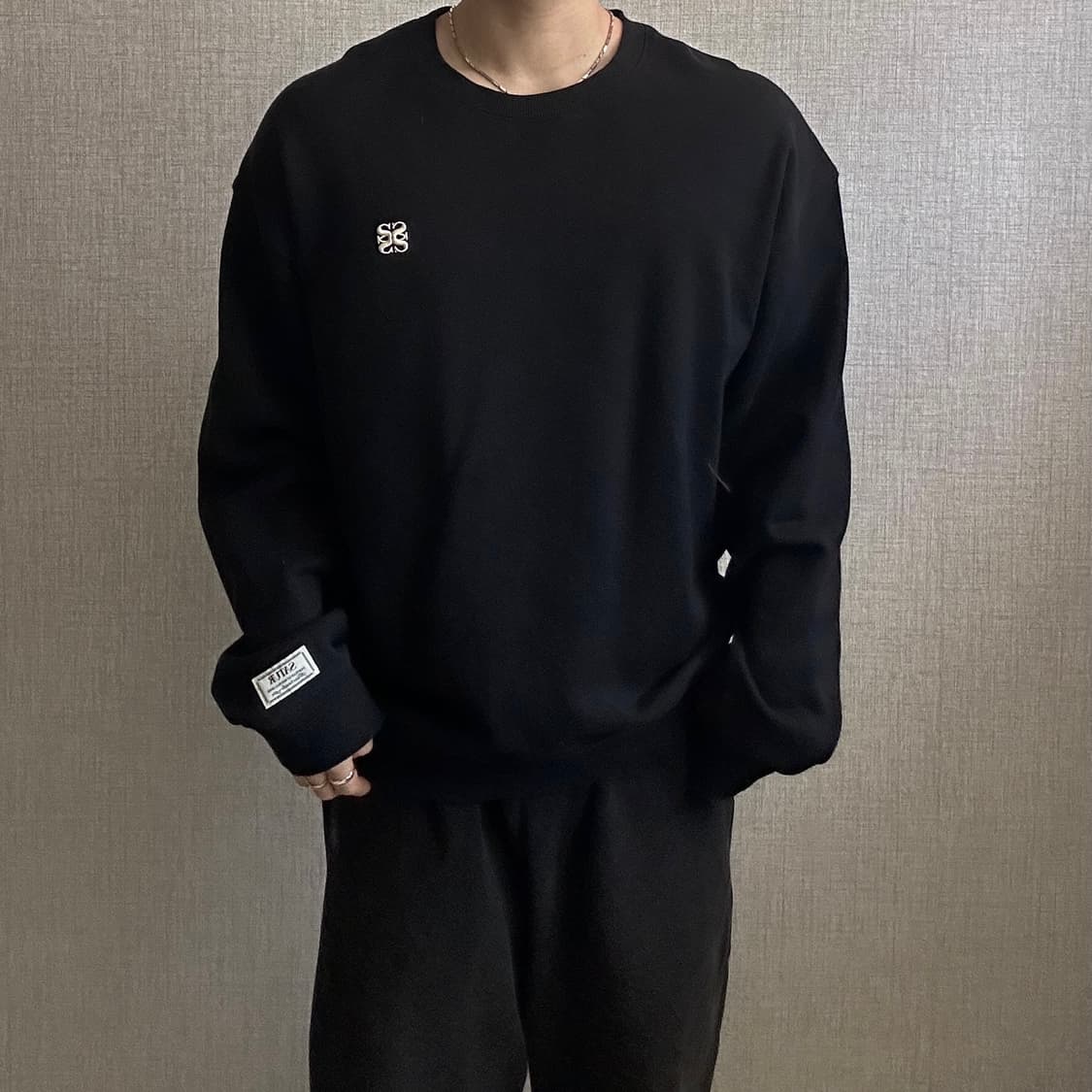 SATUR 세터 스몰로고 오버핏 스웻셔츠 XL 상품이미지1