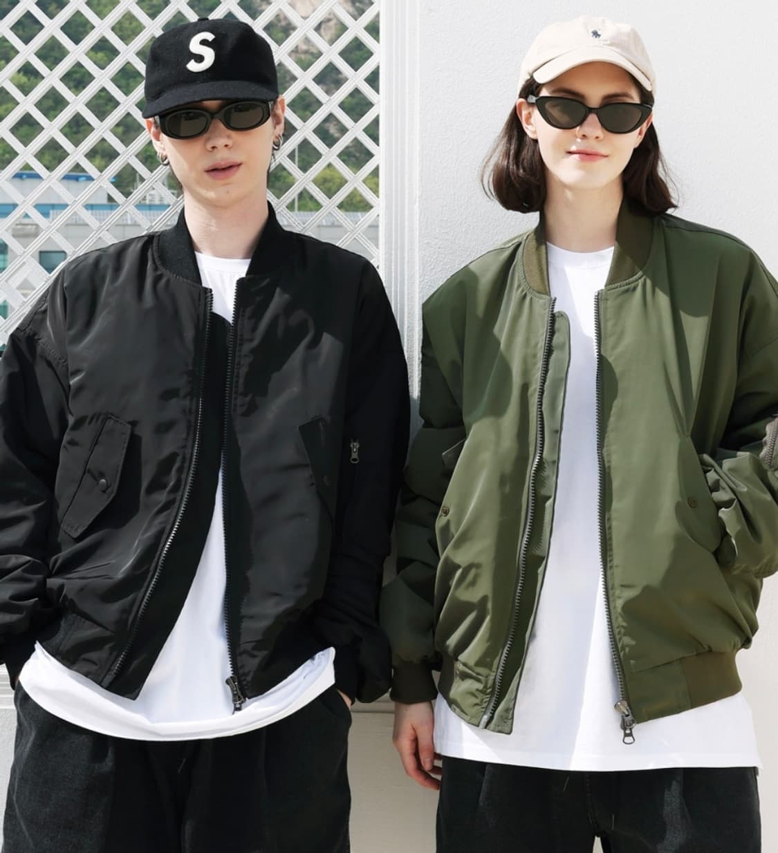 모더먼트(Moderment) 오버사이즈 MA-1 누빔 항공점퍼  상품이미지8