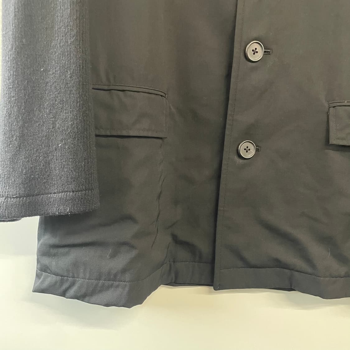 요지야마모토 니트 슬리브 블레이저 자켓 상품이미지3