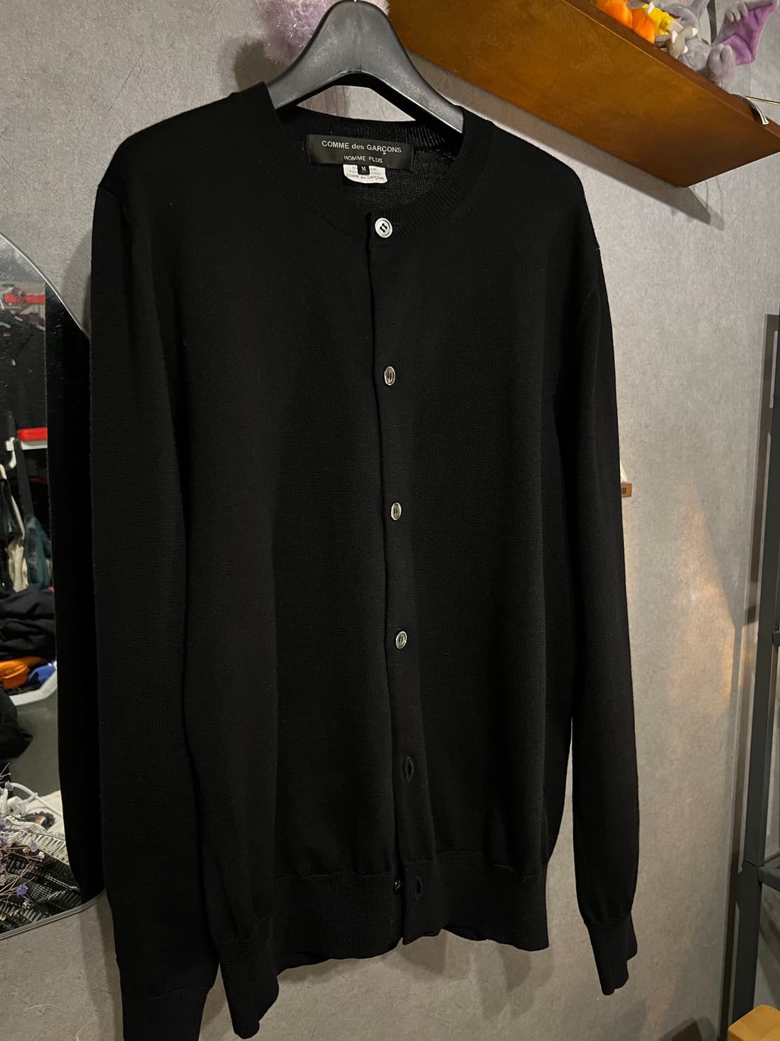 꼼데가르송 옴므플러스 본디지 가디건 블랙 상품이미지2