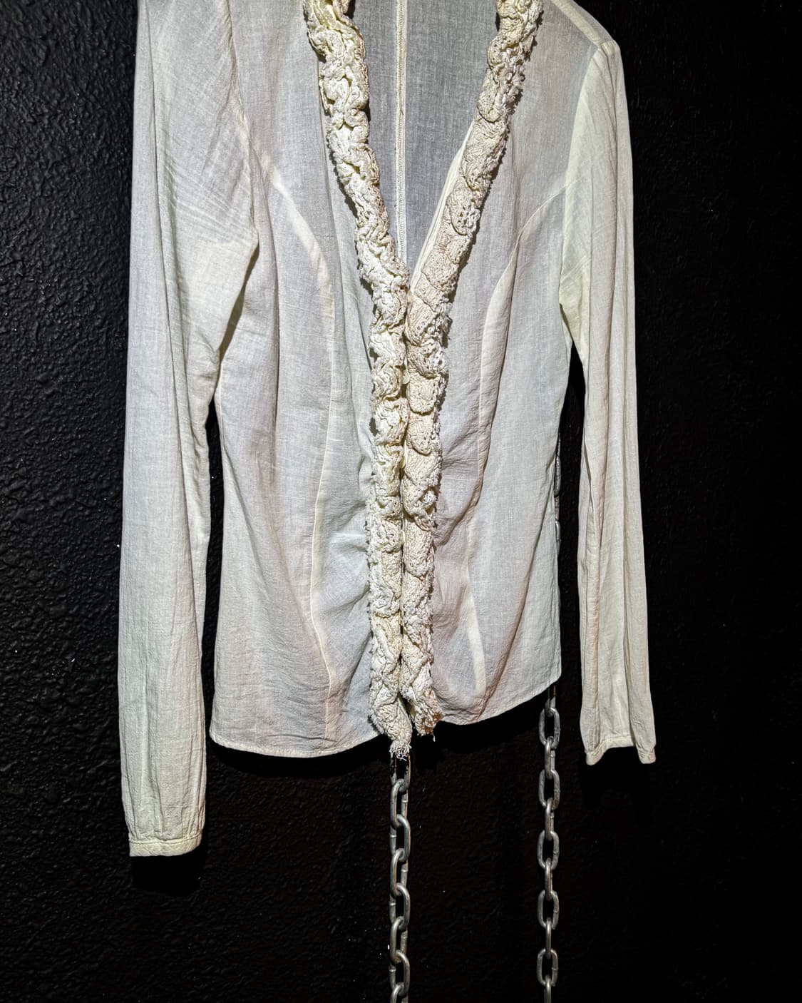 White Rope-Line Shirt 상품이미지3
