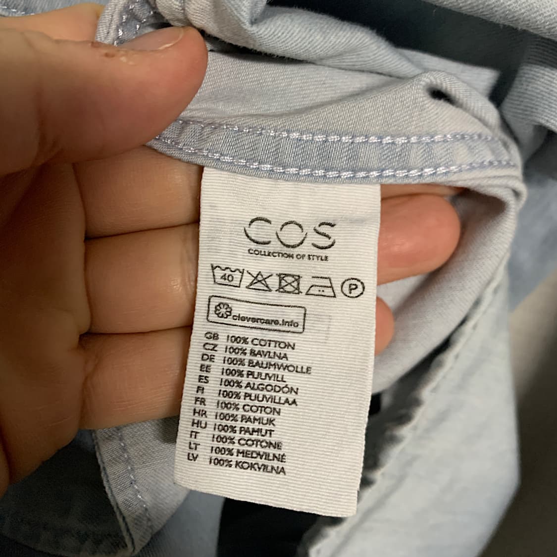 COS 코스 데님 셔츠 S 상품이미지3