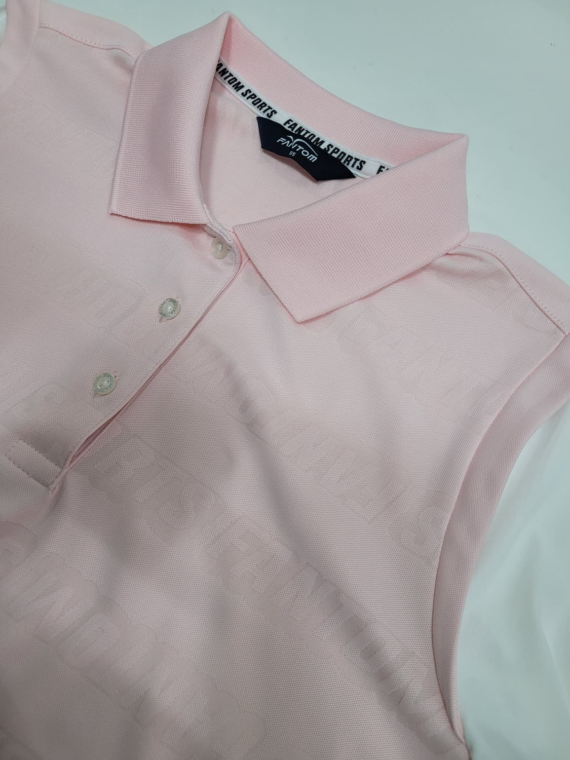 FANTOM 21SS 팬텀 로고 패턴 소재 배색 긴팔 티셔츠 / 여 95 상품이미지5