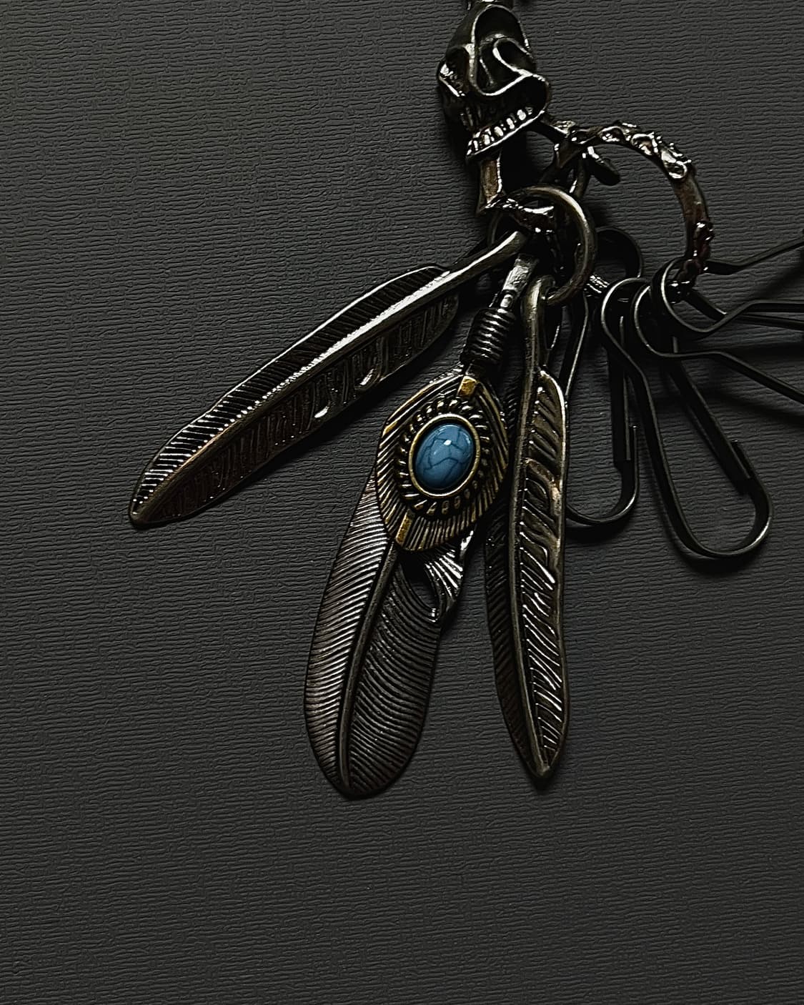 엔틱 터키석 에스닉 키링 상품이미지2