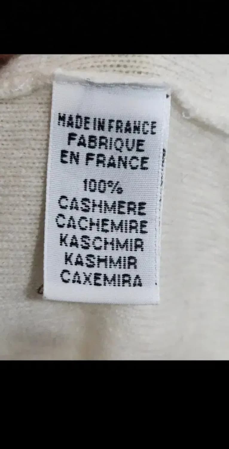 (M) 목폴라 캐시미어 니트 아이보리 터틀넥 스웨터 프랑스판  상품이미지4