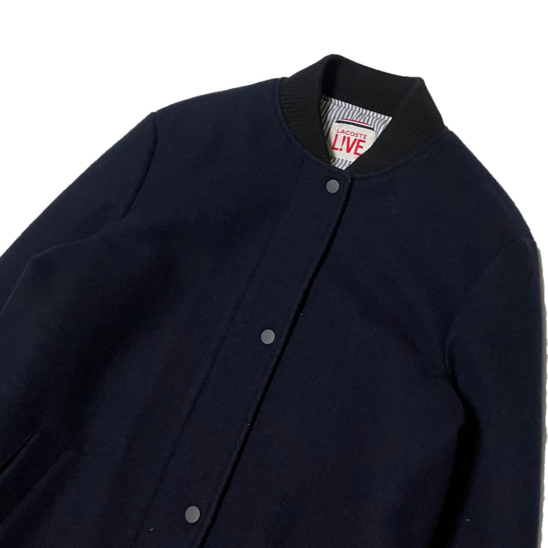 라코스테 네이비 블루종 울 코트 상품이미지3