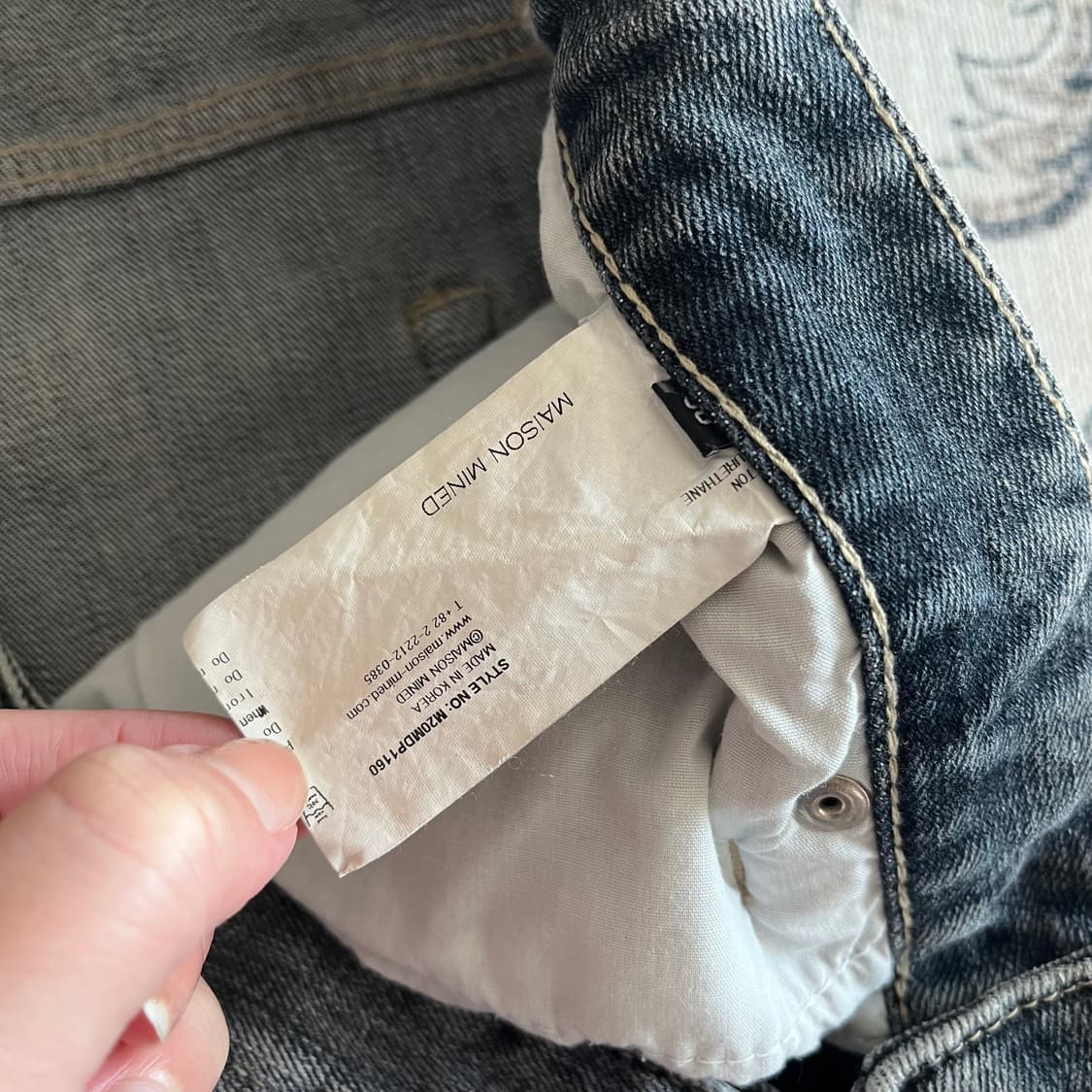 메종미네드 바이커진 데님팬츠 상품이미지5