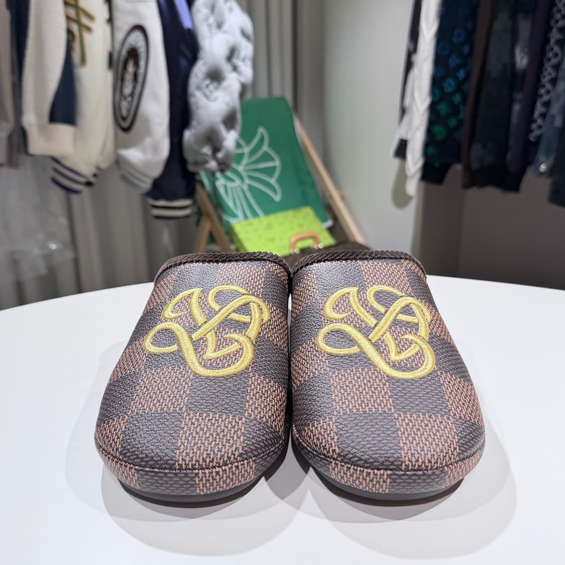 (S/8) / 루이비통 LV 팔라스 슬리퍼 에벤 상품이미지3