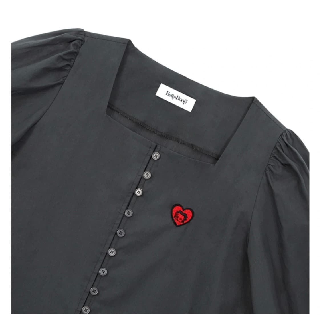 Betty boop 스퀘어넥 퍼프 블라우스  상품이미지3