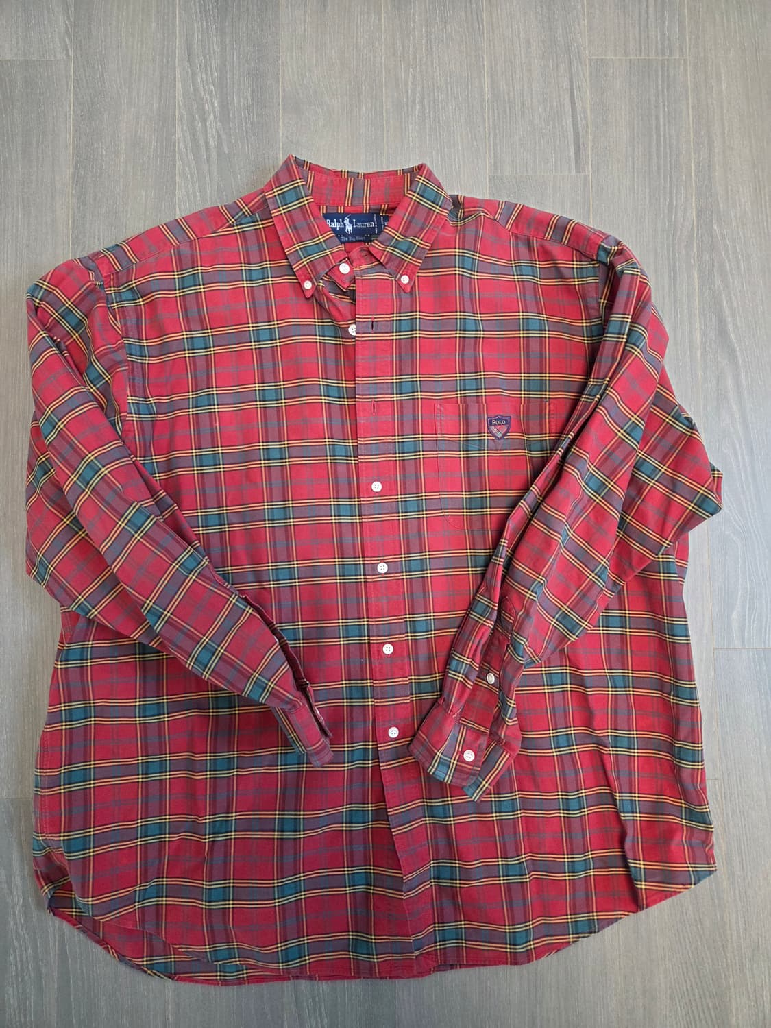 [폴로 랄프로렌] 더 빅 셔츠 레드 체크 XL 상품이미지1