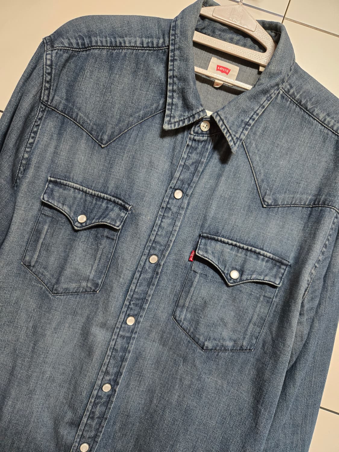 리바이스 웨스턴 중청 데님 셔츠(M사이즈) 상품이미지3