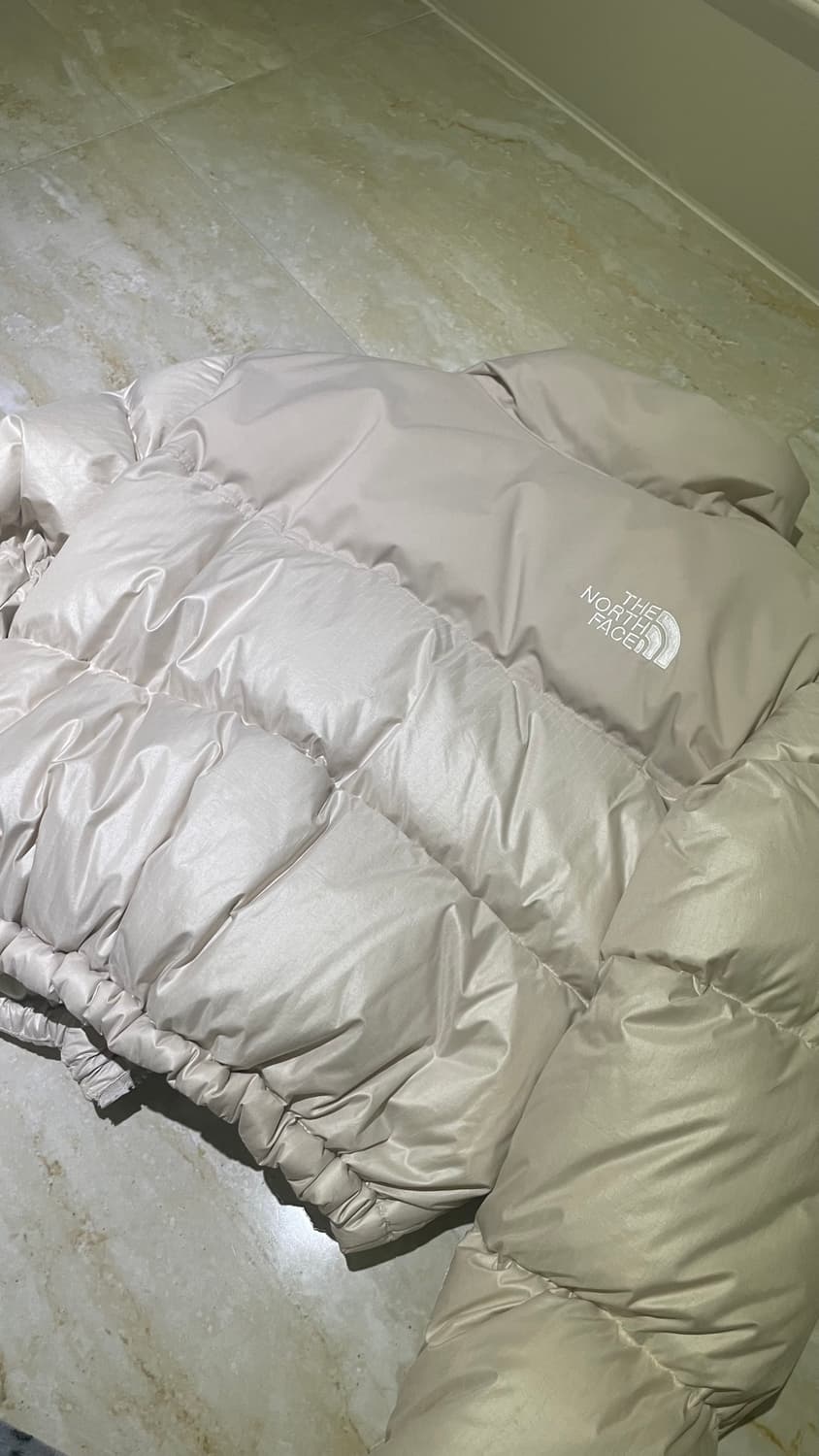 노스페이스 눕시 화이트라벨 크림베이지 80 xs 상품이미지5