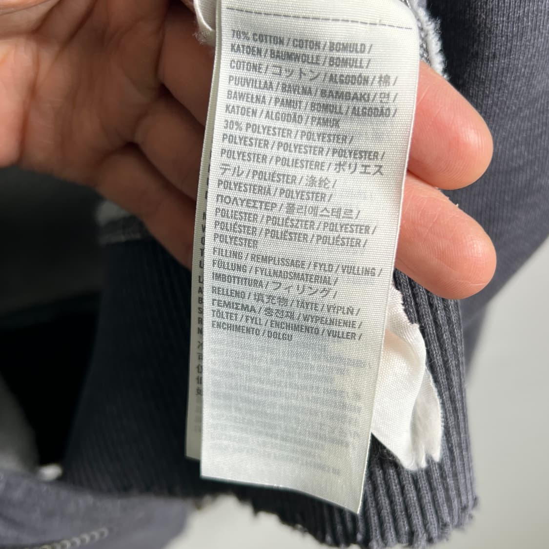 아베크롬비 차콜 후드집업 M 상품이미지8